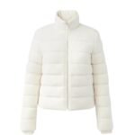 mackage melia down cashmere blend jacket with stand collar