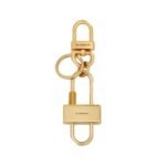 GIVENCHY PADLOCK KEYRING IN METAL GOLDEN YELLOW