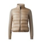 MACKAGE OCEANE RECYCLED HYBRID JACKET WITH RIB KNIT SLEEVES