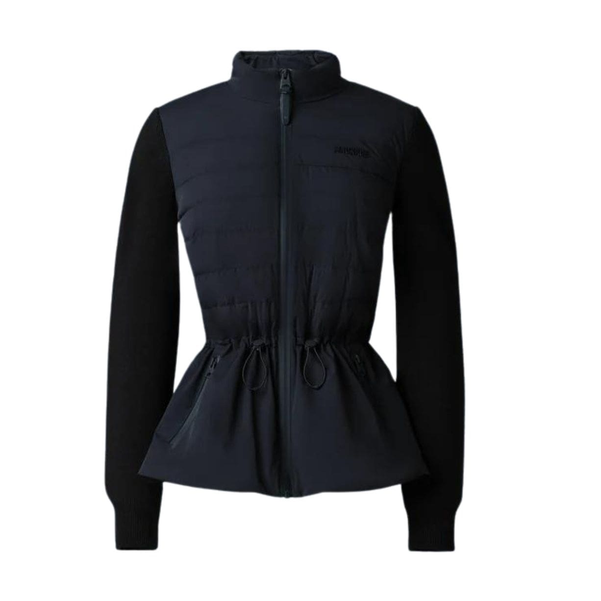 MACKAGE LAIKA HYBRID DOWN JACKET WITH PEPLUM