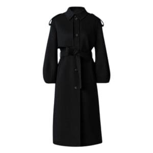 MACKAGE CEYLA DOUBLE-FACE WOOL COAT WITH SASH BELT