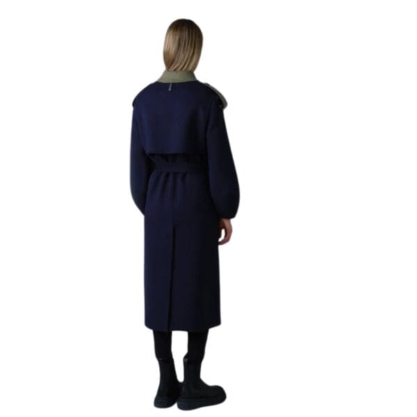 MACKAGE CEYLA DOUBLE-FACE WOOL COAT WITH SASH BELT