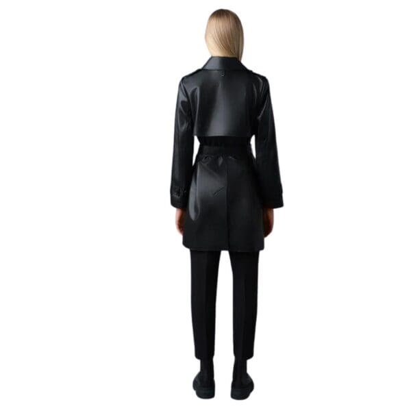MACKAGE MELY LONG LEATHER TRENCH COAT
