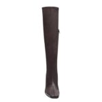 MAGDA BUTRYM TALL LEATHER SOCK BOOTS IN BROWN LEATHER