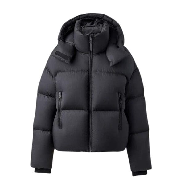 MACKAGE TESSY MEDIUM DOWN HOODED JACKET WITH SOFTWASH CRINKLE FINISH
