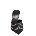 MAGDA BUTRYM POINTED CRYSTAL MULES IN BLACK