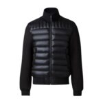 mackage collin-r nano down mixed media bomber jacket
