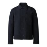 mackage mateo vertical quilted jacket with spread collar