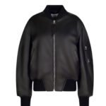 THE ATTICO ANJA BLACK BOMBER