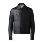 mackage lincoln leather jacket with horn buttons