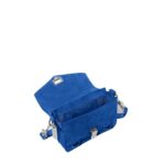 PROENZA PS1 MINI CROSBODY BAG IN SUEDE ELECTRIC BLUE