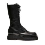 MAGDA BUTRYM COMBAT BOOTS IN BLACK LEATHER
