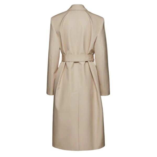 MAGDA BUTRYM WRAP COTTON COAT IN BEIGE
