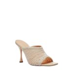 MAGDA BUTRYM CROCHET MULE HEELS IN CREAM