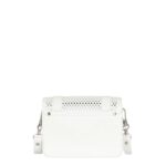 PROENZA PS1 MINI CROSSBODY BAG IN PERFORATED LEATHER OPTIC WHITE