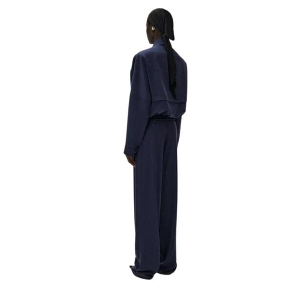 MAGDA BUTRYM OVERSIZED AVIATOR BOMBER JACKET IN NAVY