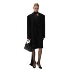 MAGDA BUTRYM OVERSIZED MIDI COAT IN BLACK