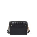 PROENZA PS1 MINI CROSSBODY BAG IN PERFORATED LEATHER BLACK