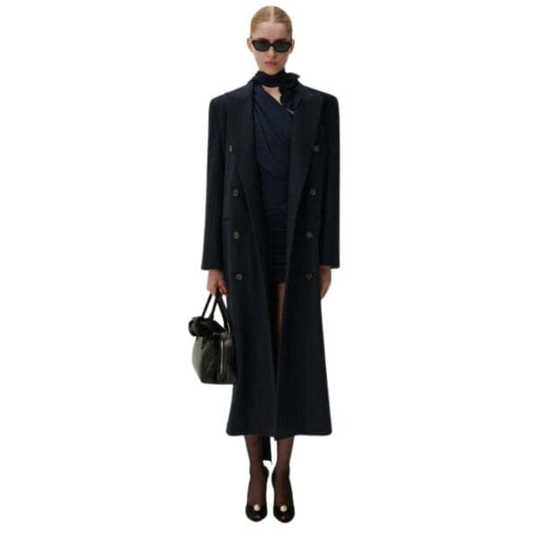 MAGDA BUTRYM LONG CLASSIC WOOL IN NAVY