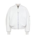 vTHE ATTICO ANJA WHITE BOMBERv