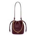 LOEWE FLAMENCO PURSE BUCKET BAG IN SOFT LAMBSKIN