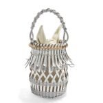 LOEWE FRINGES BUCKET BAG IN CALFSKIN