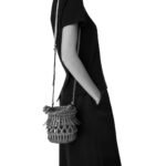 LOEWE SMALL FRINGED BUCKET BAG IN CALFSKINLOEWE SMALL FRINGED BUCKET BAG IN CALFSKIN