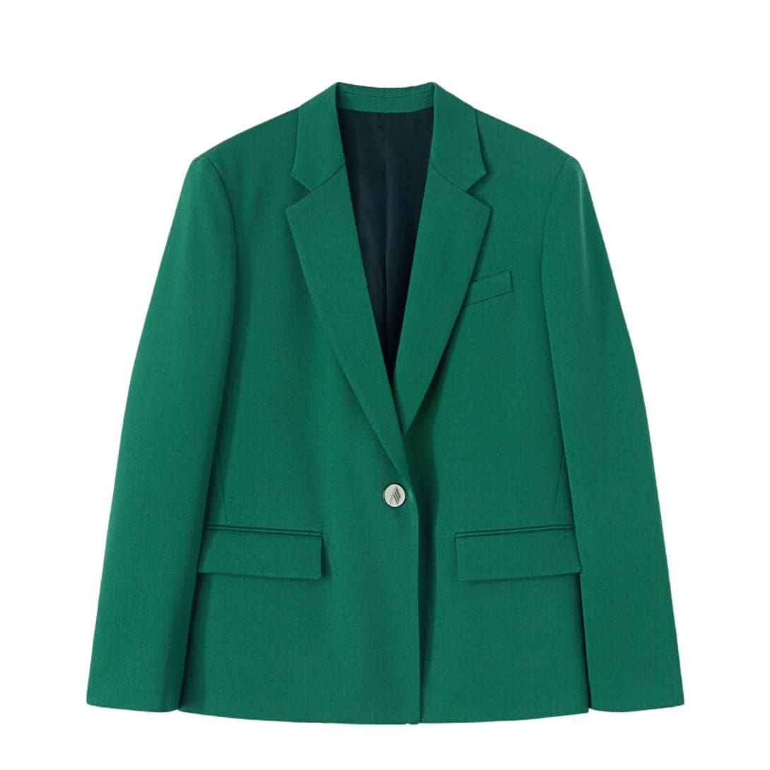 THE ATTICO BIANCA EMERALD BLAZER