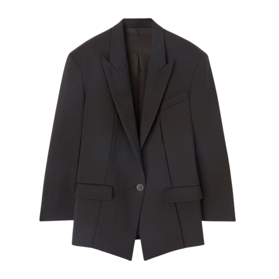 THE ATTICO GLEN BLACK BLAZER