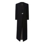 THE ATTICO BLACK LONG COAT