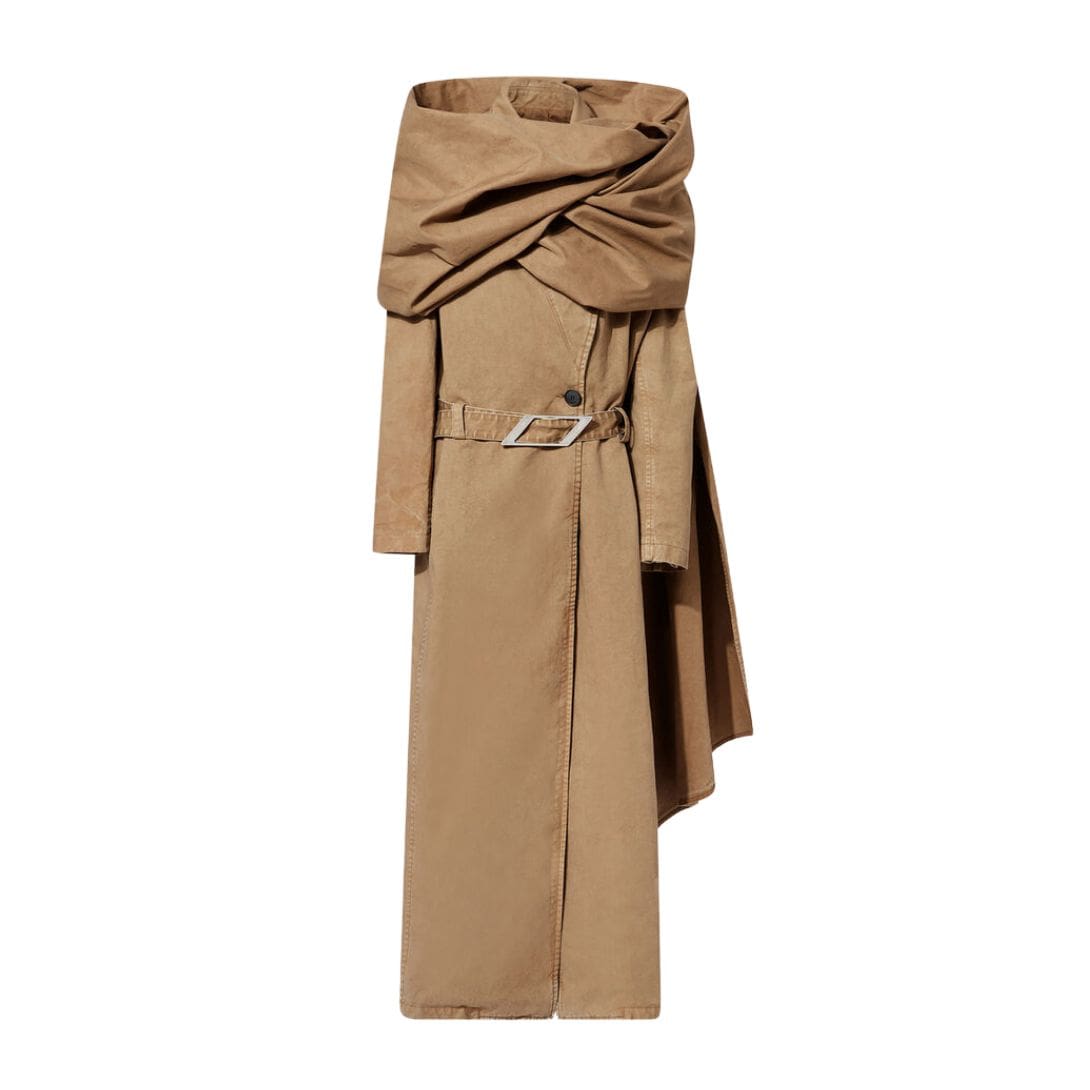 THE ATTICO KHAKI LONG COAT