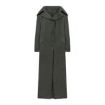 THE ATTICO IVY GREEN LONG COAT