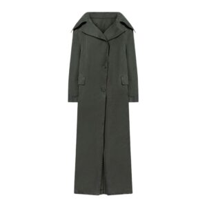 THE ATTICO IVY GREEN LONG COAT