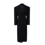 THE ATTICO BLACK LONG COAT