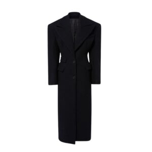 THE ATTICO BLACK LONG COAT
