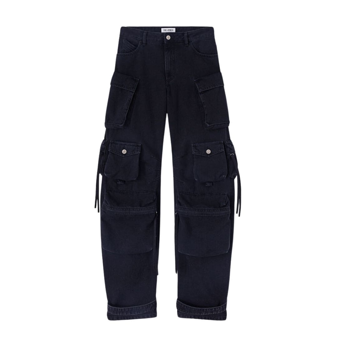 THE ATTICO FERN BLACK LONG PANTS