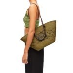 LOEWE ANAGRAM BASKET BAG IN IRACA PALM AND CALFSKIN