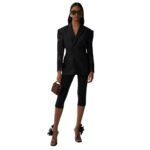 MAGDA BUTRYM CROPPED WOOL TROUSERS IN BLACK