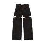 THE ATTICO ASHTON BLACK LONG PANTS