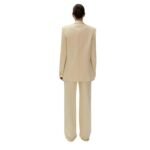 MAGDA BUTRYM OVERSIZED SINGLE BUTTON SATIN BLAZER IN YELLOW