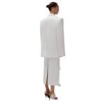 MAGDA BUTRYM CLASSIC OVERSIZED COTTON BLAZER IN WHITE
