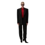 MAGDA BUTRYM CLASSIC OVERSIZED WOOL BLAZER IN BLACK