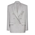 MAGDA BUTRYM OVERSIZED DOUBLE BREASTED BLAZER IN GREY