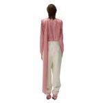 MAGDA BUTRYM TAPERED WOOL TROUSERS IN CREAM