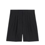 NANUSHKA CARSTEN WASHED-CANVAS SHORTS BLACK