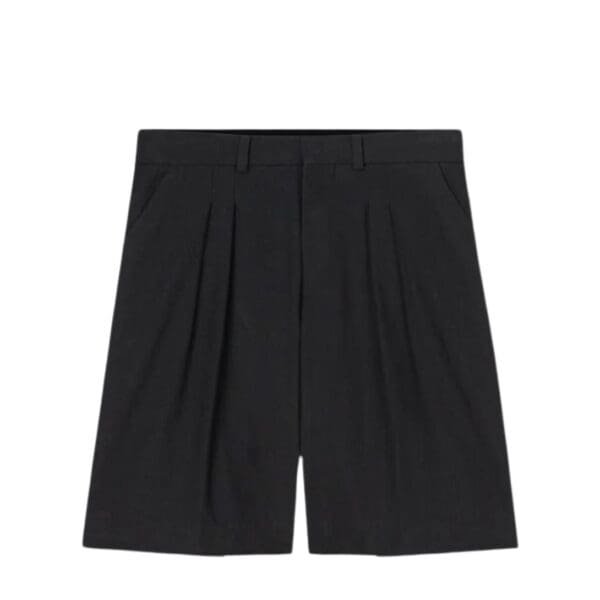 NANUSHKA CARSTEN WASHED-CANVAS SHORTS BLACK