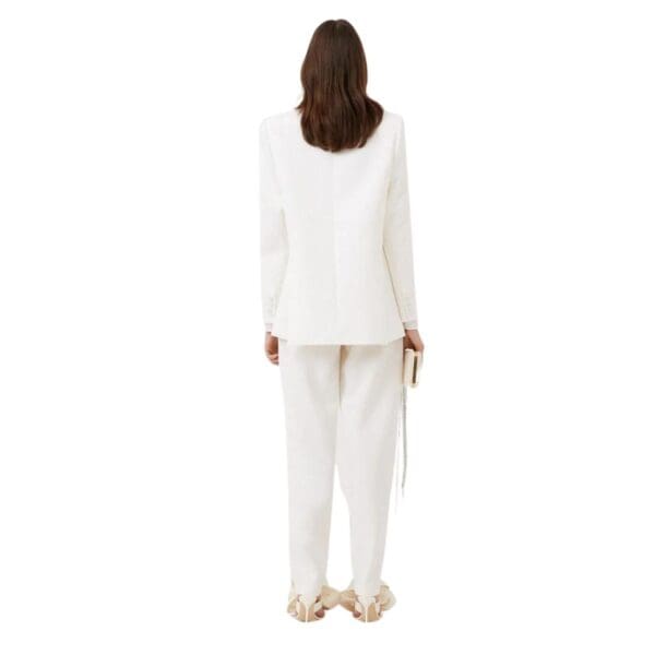 MAGDA BUTRYM TAILORED BLAZER IN CREAM