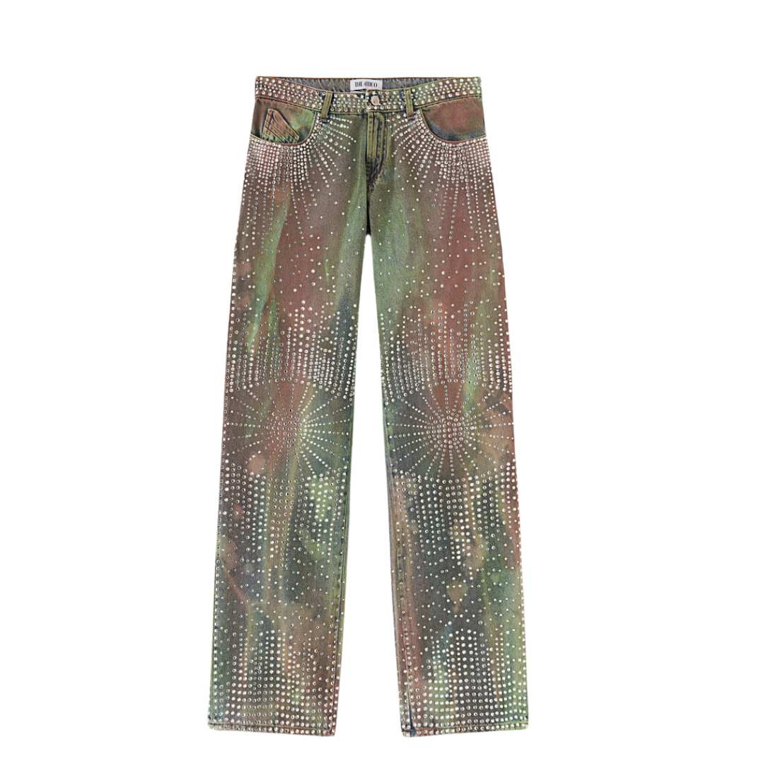 THE ATTICO PANYA CAMOUFLAGE LONG PANTS