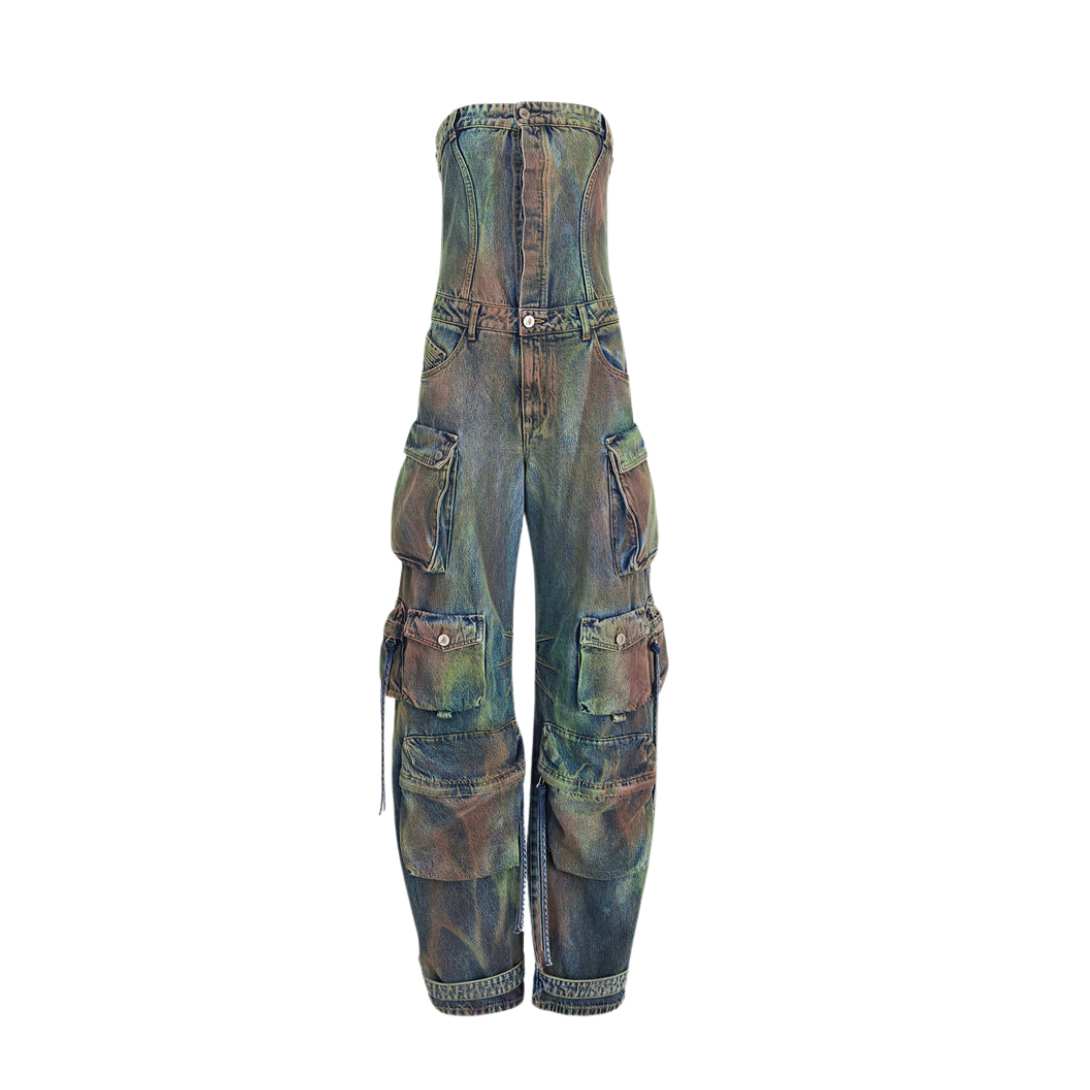 THE ATTICO CAMOUFLAGE JUMPSUIT