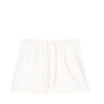 NANUSHKA AMIL OKOBOR ALT-LEATHER SHORTS WHITE